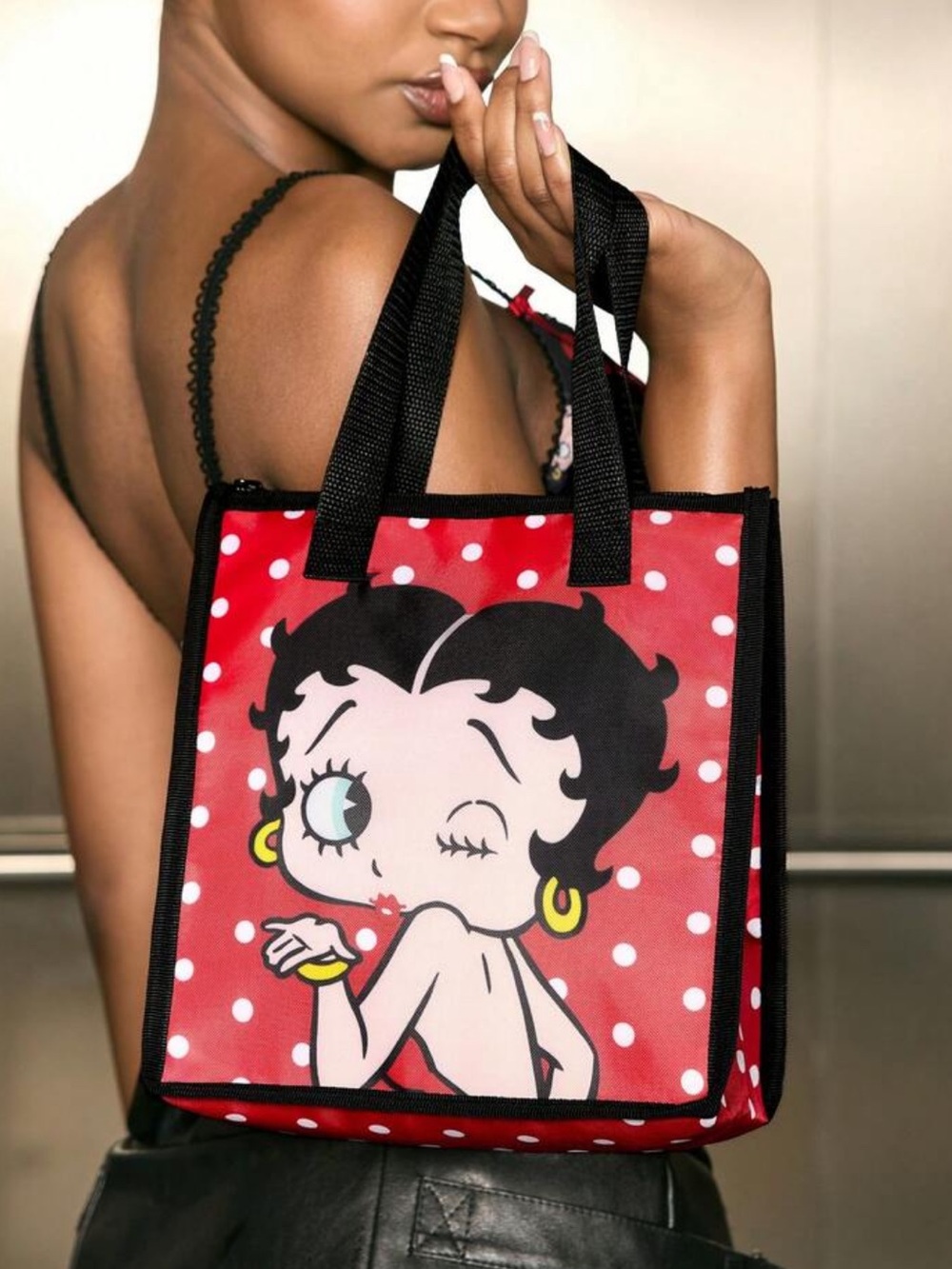 Betty Boop Red Polka Dot Insulated Bag NEW 🏷️ - Picture 2 of 3